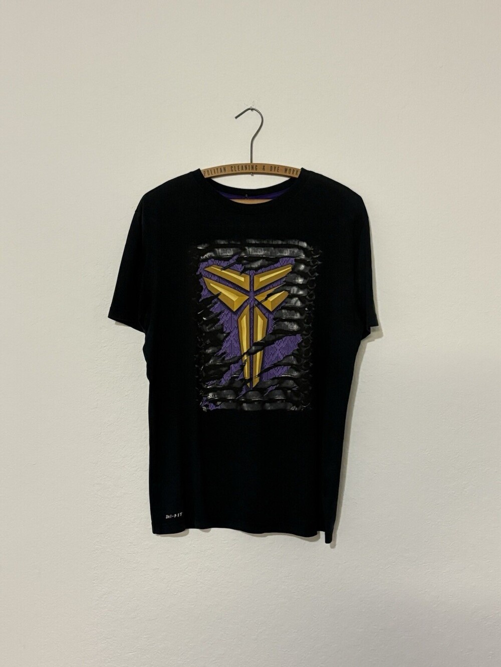 Nike Y2K Dri-Fit Kobe Sheath Logo Burst Reveal Black T-Shirt Size Men’s Medium